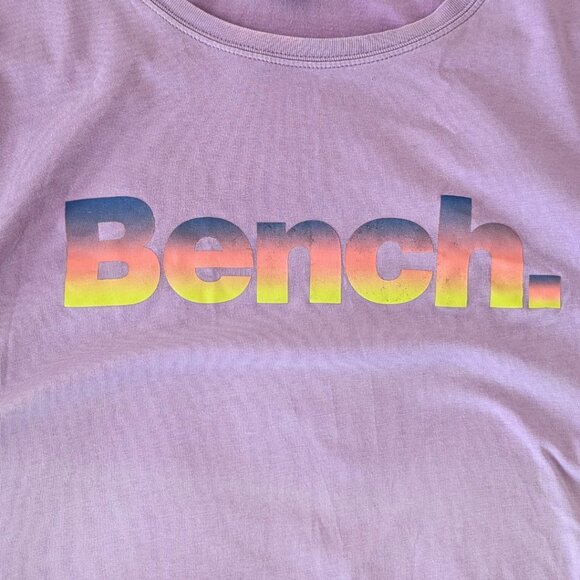 BENCH Purple Scrunched Girl's T-Shirt XL (14-16) - Picture 5 of 8